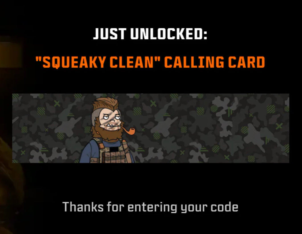 ANIMATED Squeaky Clean Dr Squatch Calling Card