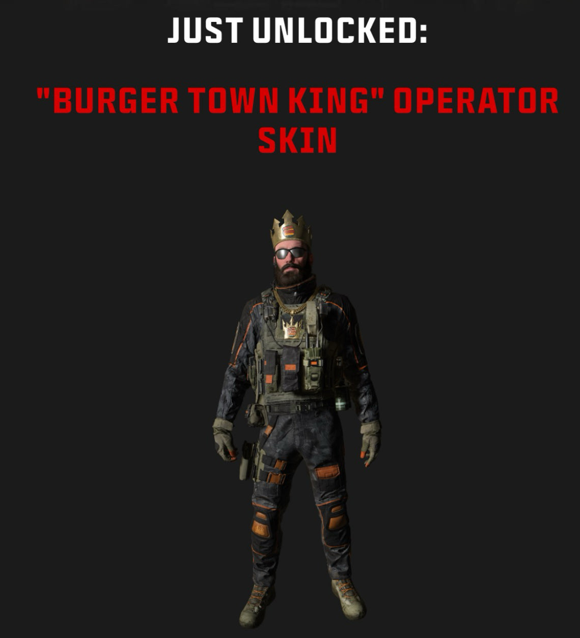 IT’S BACK: FULL Burger King X Call of Duty Warzone Skin Bundle