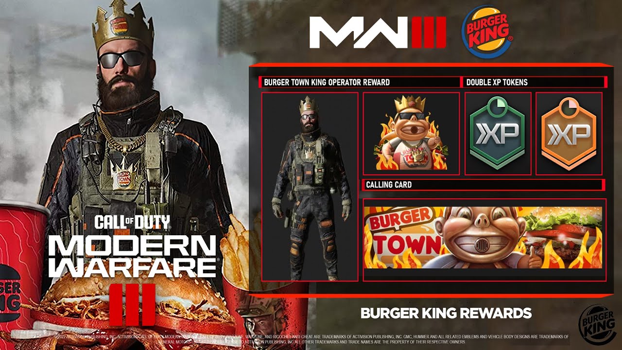 IT’S BACK: FULL Burger King X Call of Duty Warzone Skin Bundle