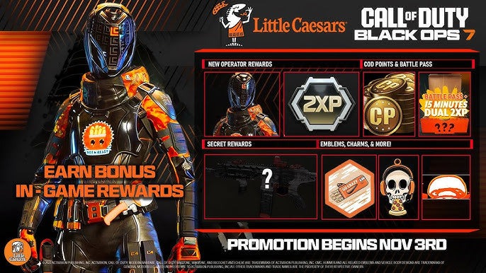 Little Caesars X Black Ops 7 Rewards