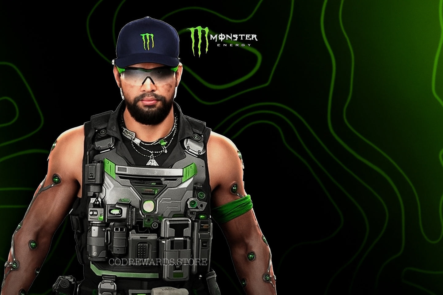 Green Fury Black Ops 7 X Monster Energy Skin + DOUBLE XP