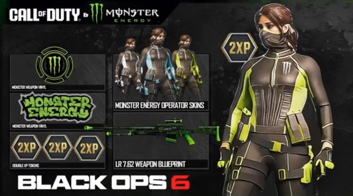 ALL 10 Original Monster Energy X Black Ops 6 Rewards [+BONUS 2XP]