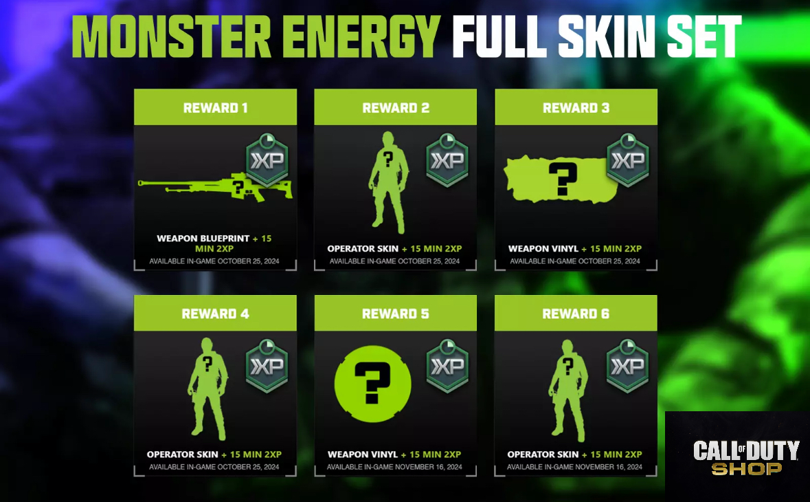 ALL Black Ops 6 x Monster Energy Rewards Pack