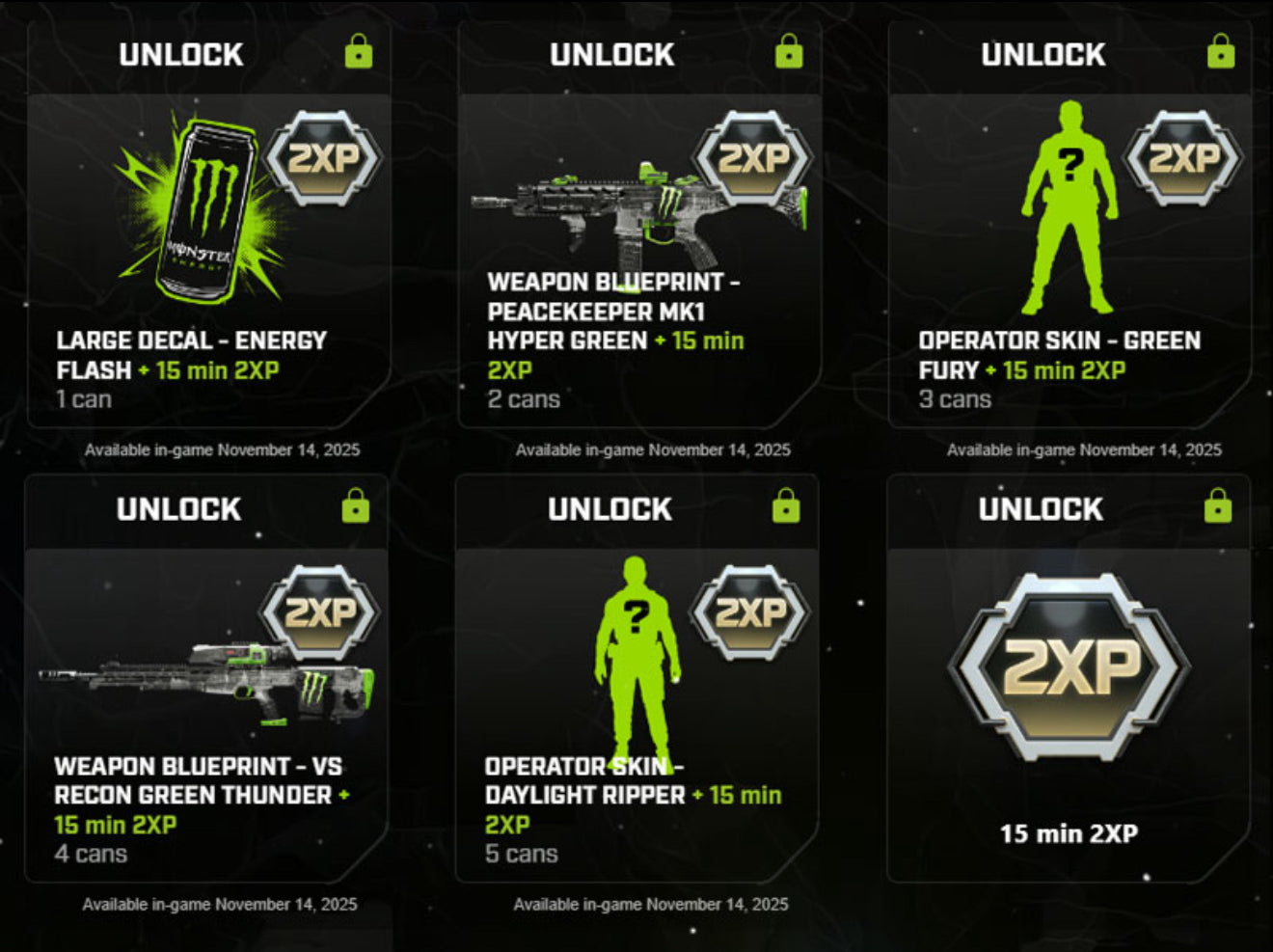 EXCLUSIVE: ALL Black Ops 7 Monster Energy Rewards (+BONUS DOUBLE XP)