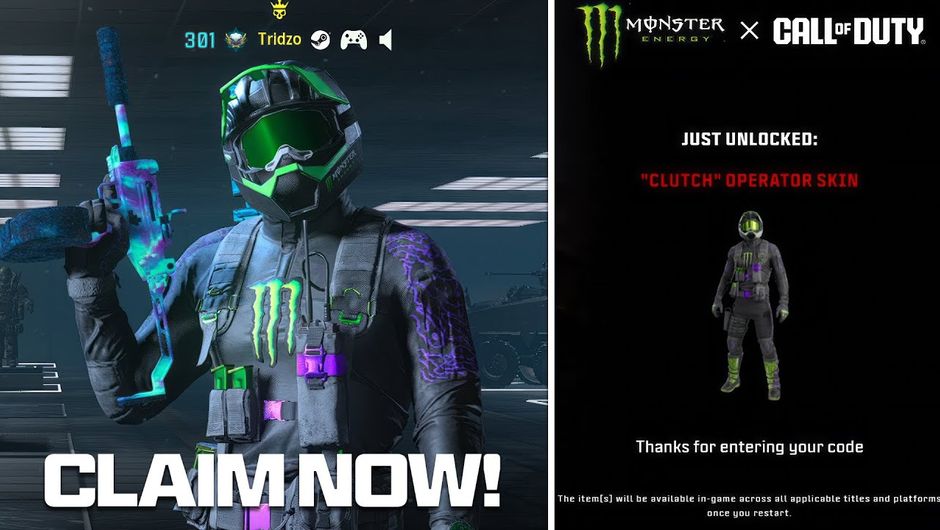 The Clutch Monster Energy Warzone Skin
