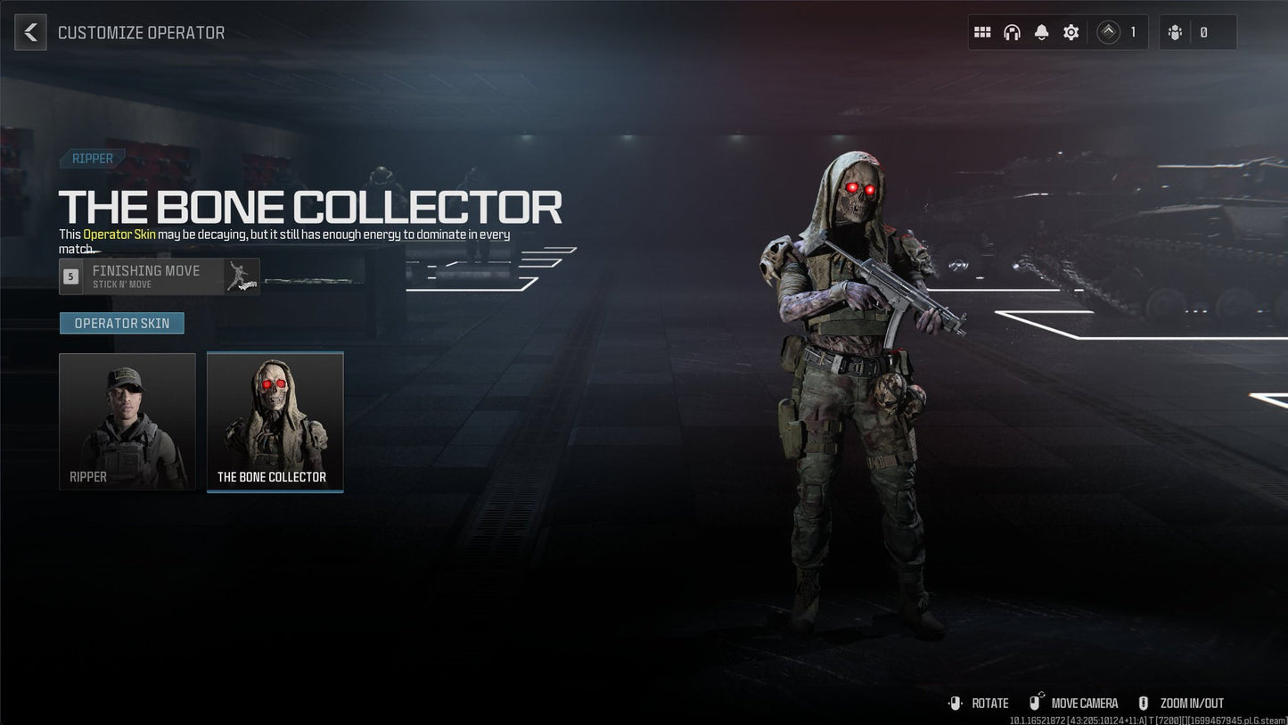 Bone Collector MW3 Skin + FREE 2XP